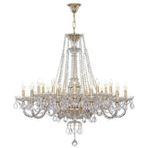 Asfour Crystal - Crystal - 20 Bulbs - Gold - Drop Clear